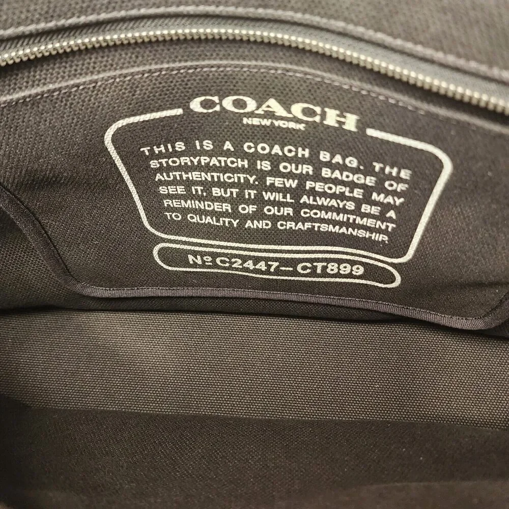 NWT Coach CT899 Tote Bag 38 With Whale Graphic